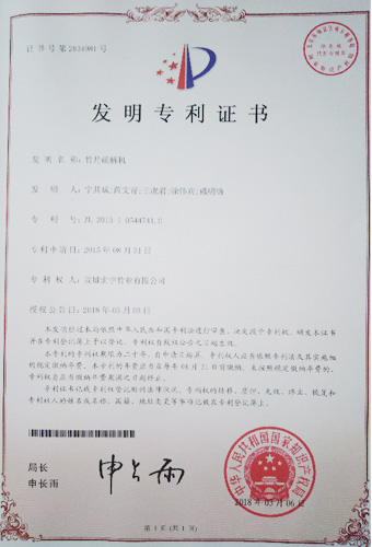 公司專利證書
